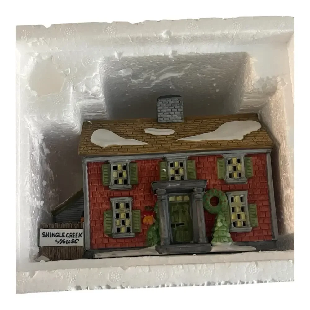 VTG ORIGINAL Dept 56 Heritage Village Shingle Creek House Lighted Retired EUC